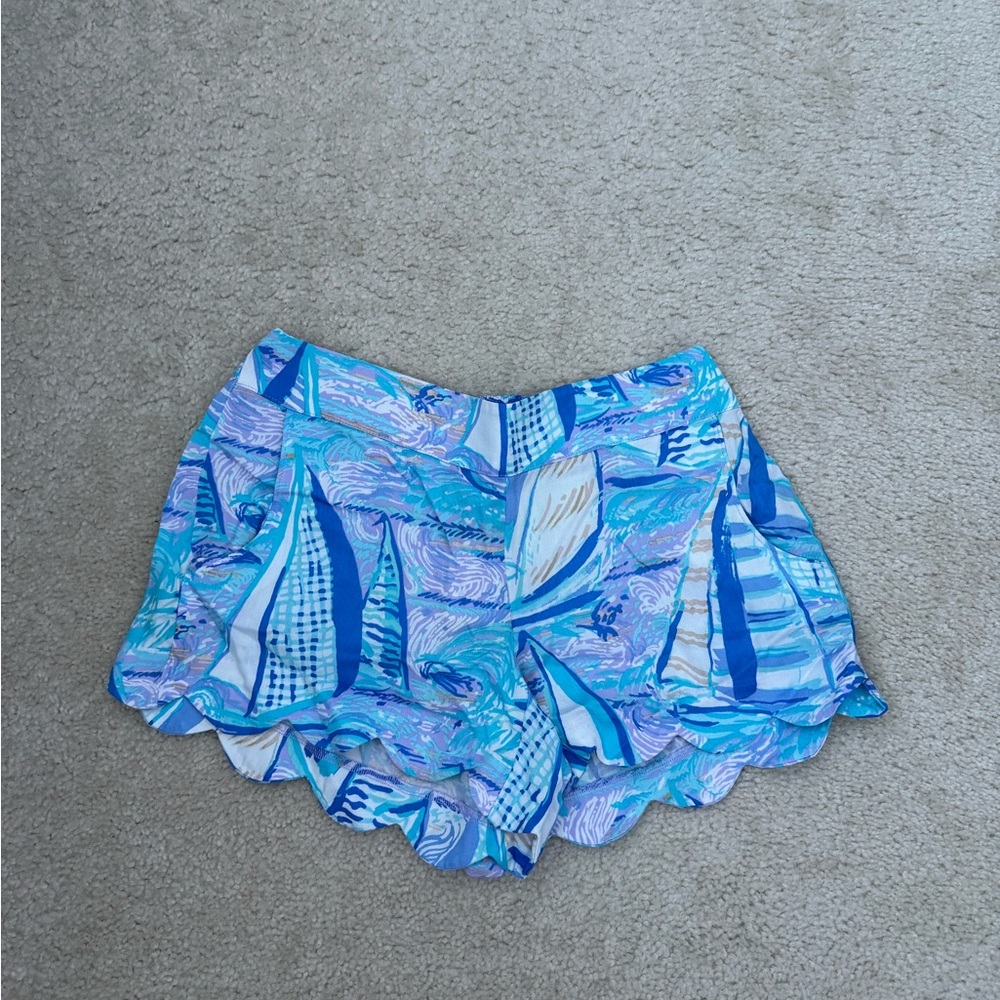 NWT Lilly Pulitzer Sailboat Patterned Women Shorts